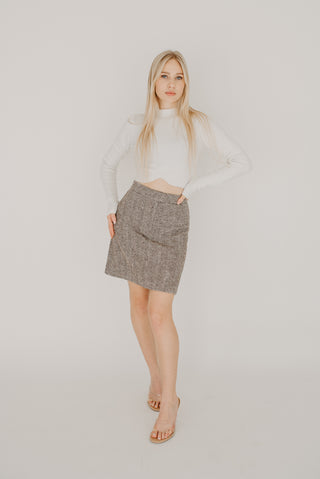 Chevron Mini Skirt - Arora Rayn
