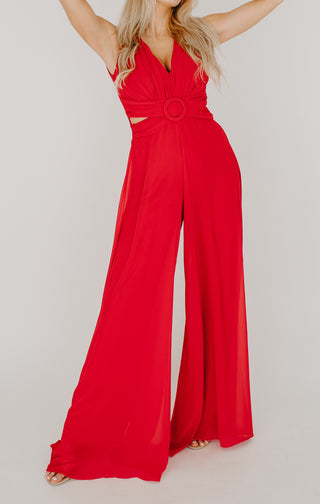 Flowy Cut Out Jumpsuit