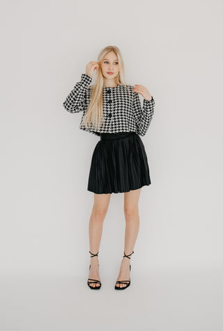 Chic Pleated Mini Skirt Over Shorts - Arora Rayn